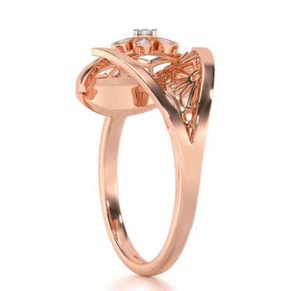 Zeal Glow Silver Ring - Rose Gold - Image 3