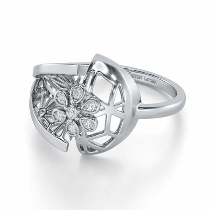 Zeal Glow Silver Ring - White Gold - Image 2