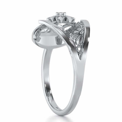 Zeal Glow Silver Ring - White Gold - Image 3