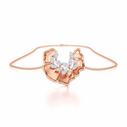Zen Groovemaker Silver Pendant - Rose Gold - Image 3