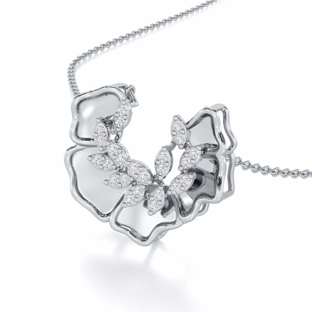 Zen Groovemaker Silver Pendant - White Gold - Image 2