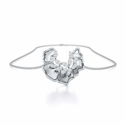 Zen Groovemaker Silver Pendant - White Gold - Image 3