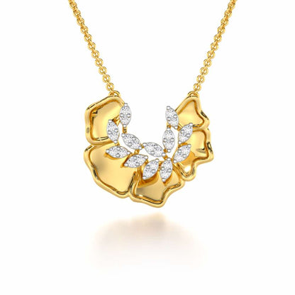 Zen Groovemaker Silver Pendant - Yellow Gold - Image 1