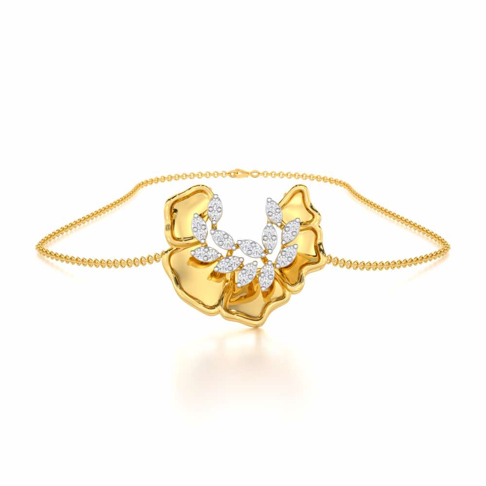 Zen Groovemaker Silver Pendant - Yellow Gold - Image 3