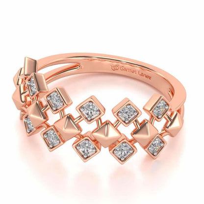 Zenith Silver Ring - Rose Gold - Image 2