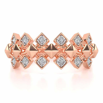 Zenith Silver Ring - Rose Gold - Image 4