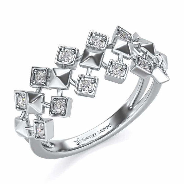 Zenith Silver Ring - White Gold - Image 1
