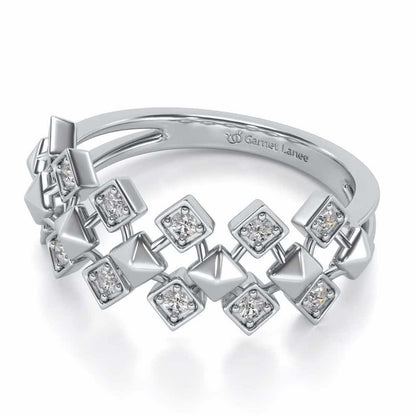 Zenith Silver Ring - White Gold - Image 2