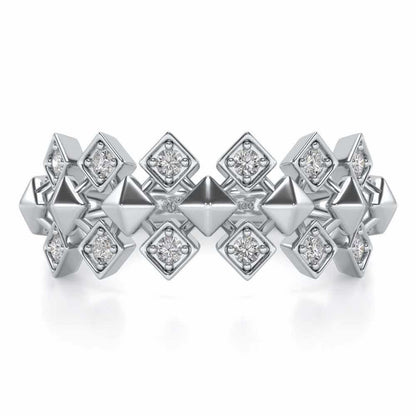 Zenith Silver Ring - White Gold - Image 4