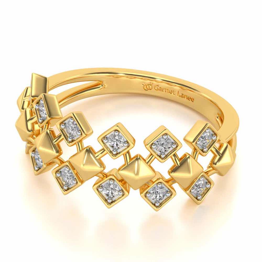 Zenith Silver Ring - Yellow Gold - Image 2