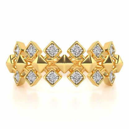 Zenith Silver Ring - Yellow Gold - Image 4