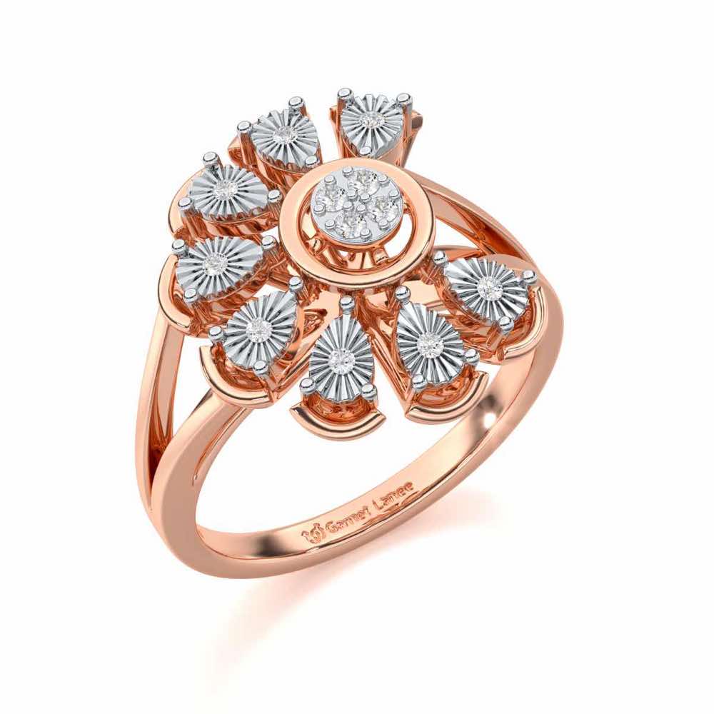 Zest Glow Silver Ring - Rose Gold - Image 1