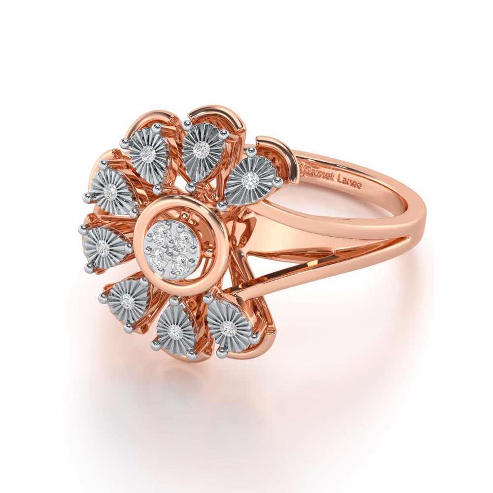 Zest Glow Silver Ring - Rose Gold - Image 2