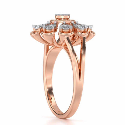 Zest Glow Silver Ring - Rose Gold - Image 3