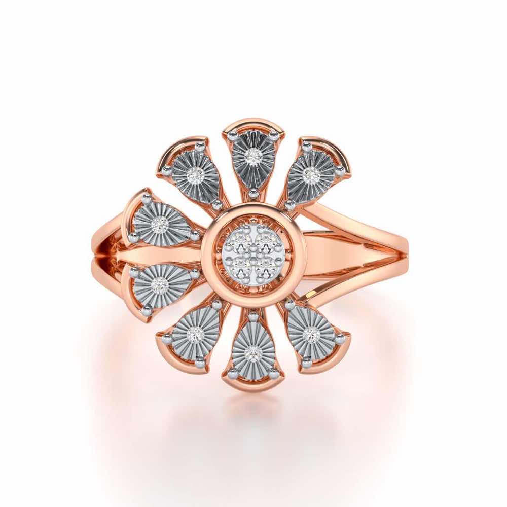 Zest Glow Silver Ring - Rose Gold - Image 4