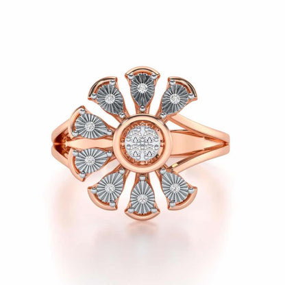 Zest Glow Silver Ring - Rose Gold - Image 4