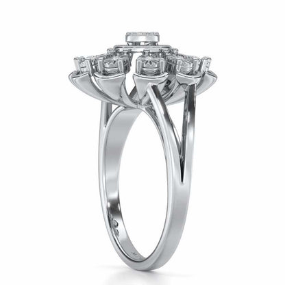 Zest Glow Silver Ring - White Gold - Image 3