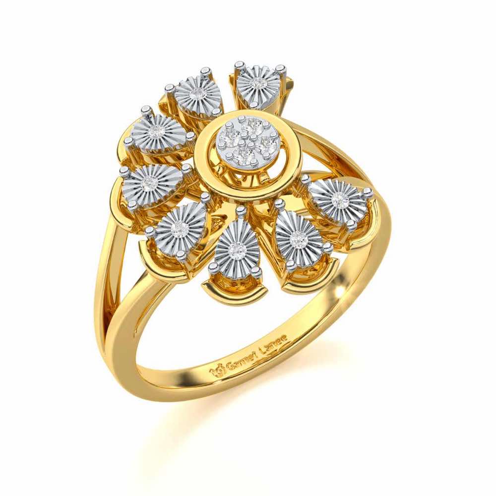 Zest Glow Silver Ring - Yellow Gold - Image 1
