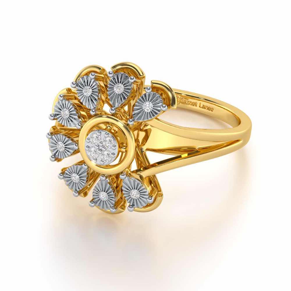 Zest Glow Silver Ring - Yellow Gold - Image 2