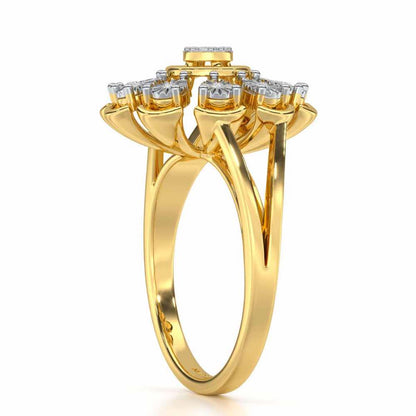 Zest Glow Silver Ring - Yellow Gold - Image 3
