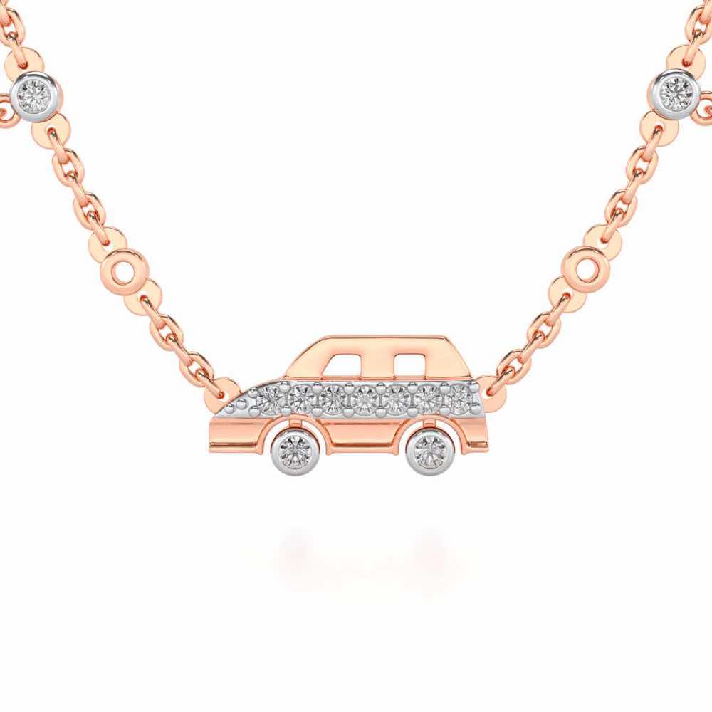 Zoom Silver Pendant - Rose Gold - Image 1