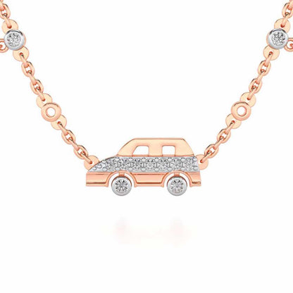 Zoom Silver Pendant - Rose Gold - Image 1