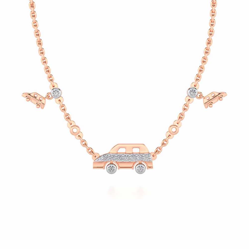 Zoom Silver Pendant - Rose Gold - Image 2