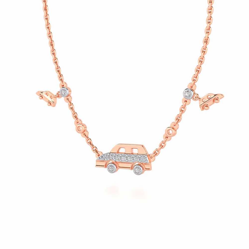 Zoom Silver Pendant - Rose Gold - Image 3