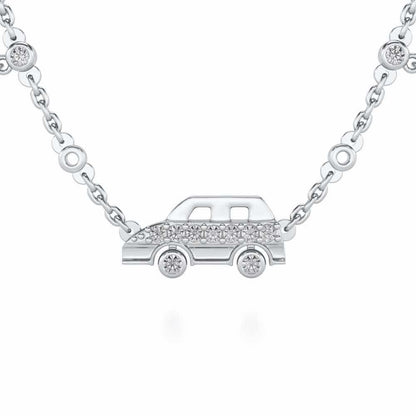 Zoom Silver Pendant - White Gold - Image 1
