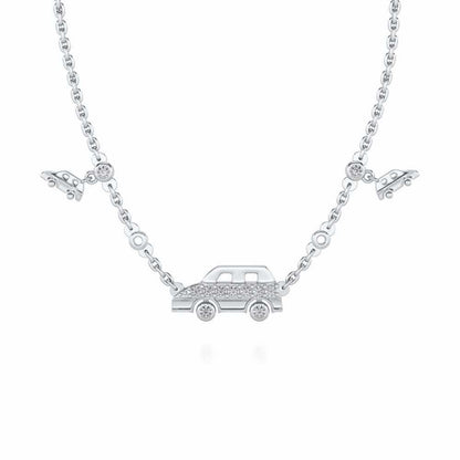 Zoom Silver Pendant - White Gold - Image 2