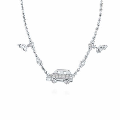 Zoom Silver Pendant - White Gold - Image 3
