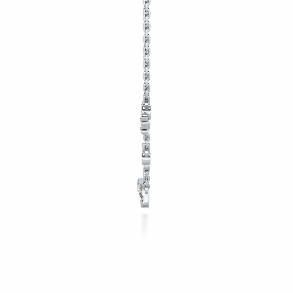 Zoom Silver Pendant - White Gold - Image 4