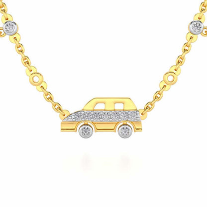 Zoom Silver Pendant - Yellow Gold - Image 1