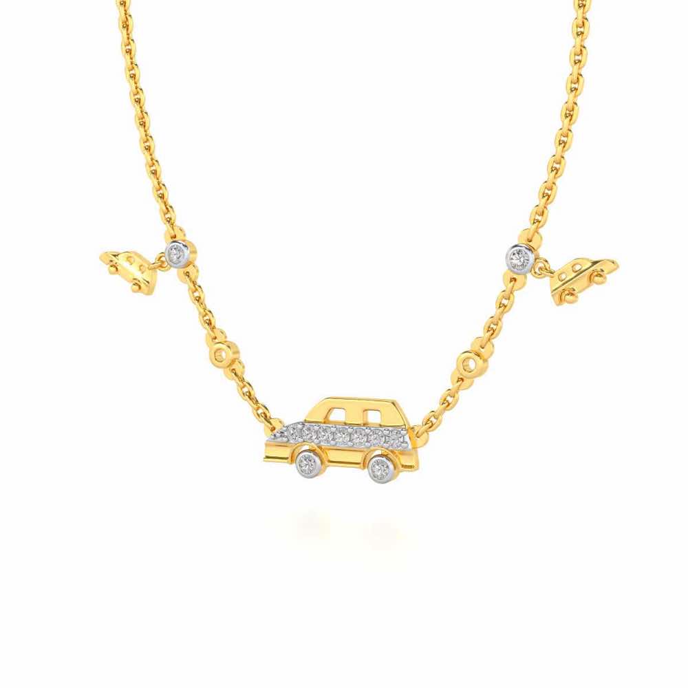 Zoom Silver Pendant - Yellow Gold - Image 3