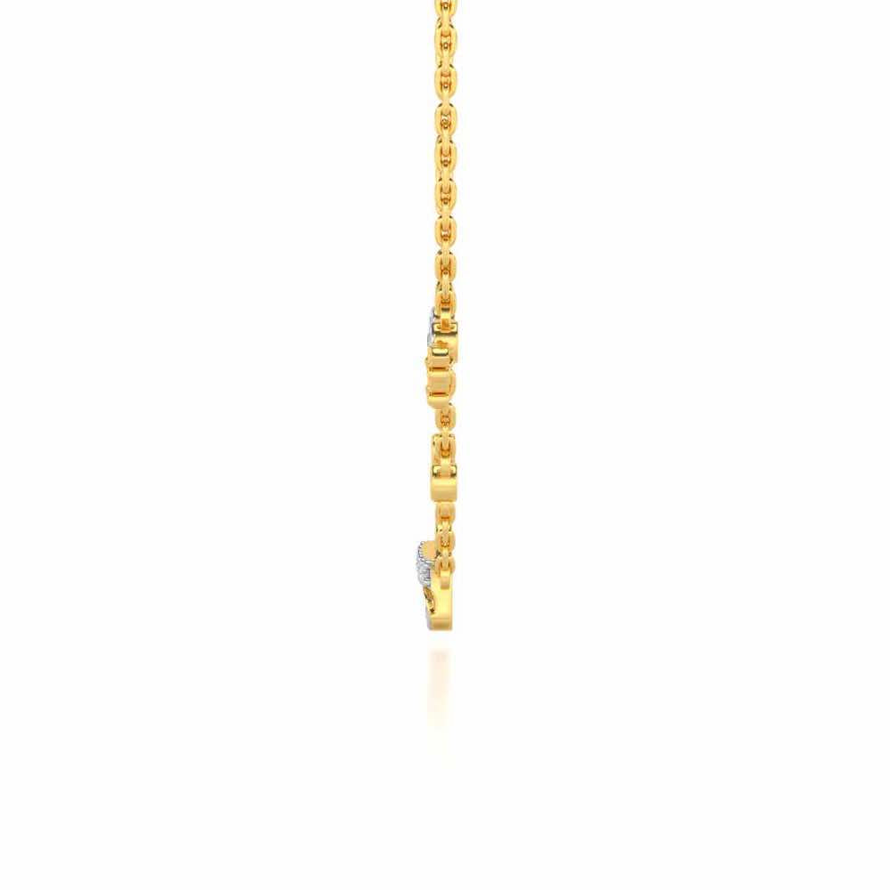 Zoom Silver Pendant - Yellow Gold - Image 4