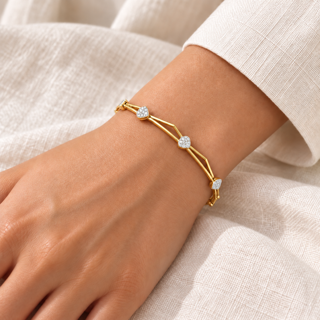 Alzir Silver Bangles