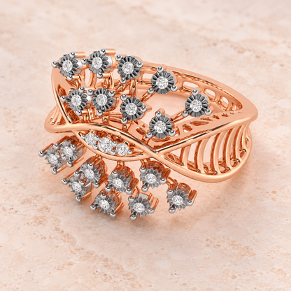 Amazing Glow Silver Ring - Rose Gold - Aesthetic