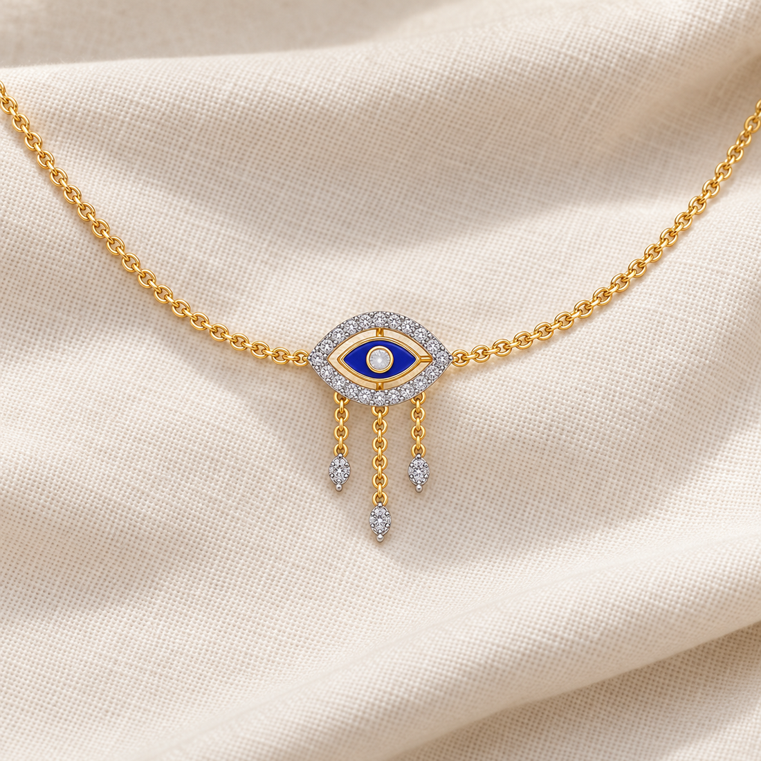 Amulet Eye Silver Necklace