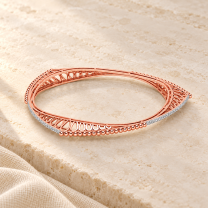 Astro Silver Bangles - Rose Gold - Aesthetic