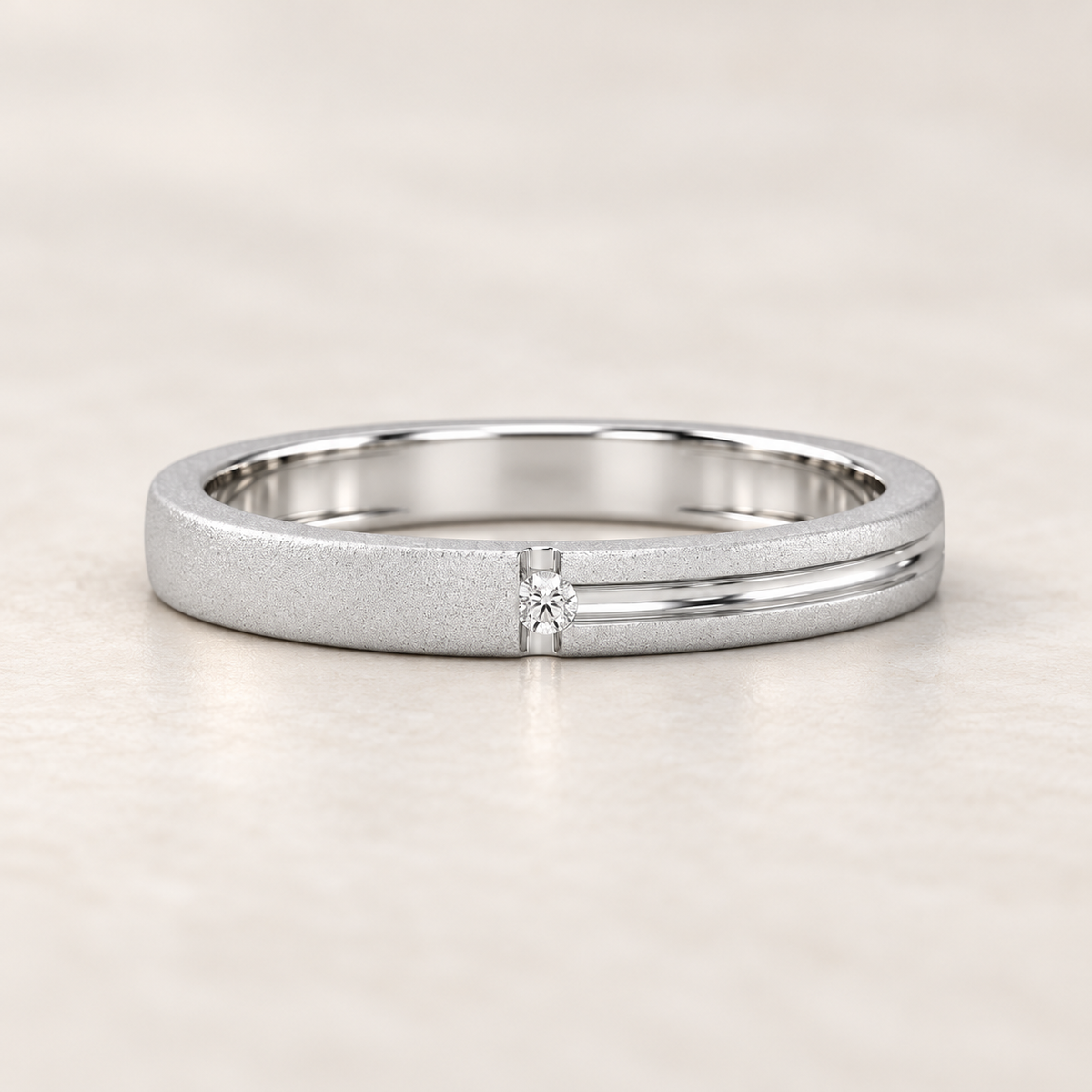 Aveline Simplicity Silver Ring — aesthetic view, naturally resting
