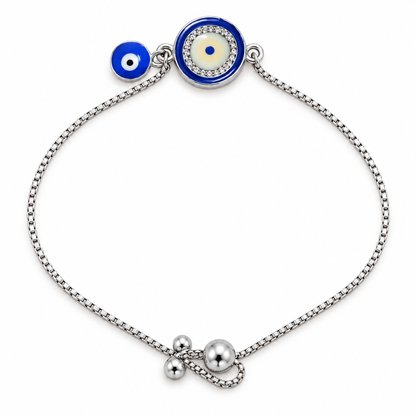 Blue Guardian Bracelet - Silver - Product full view