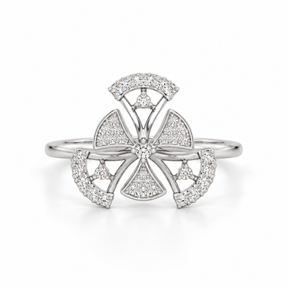 Brighton Grace Silver Ring - White Gold Aesthetic