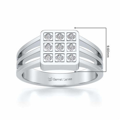 conclave Ring For Men - White Gold - Image 2