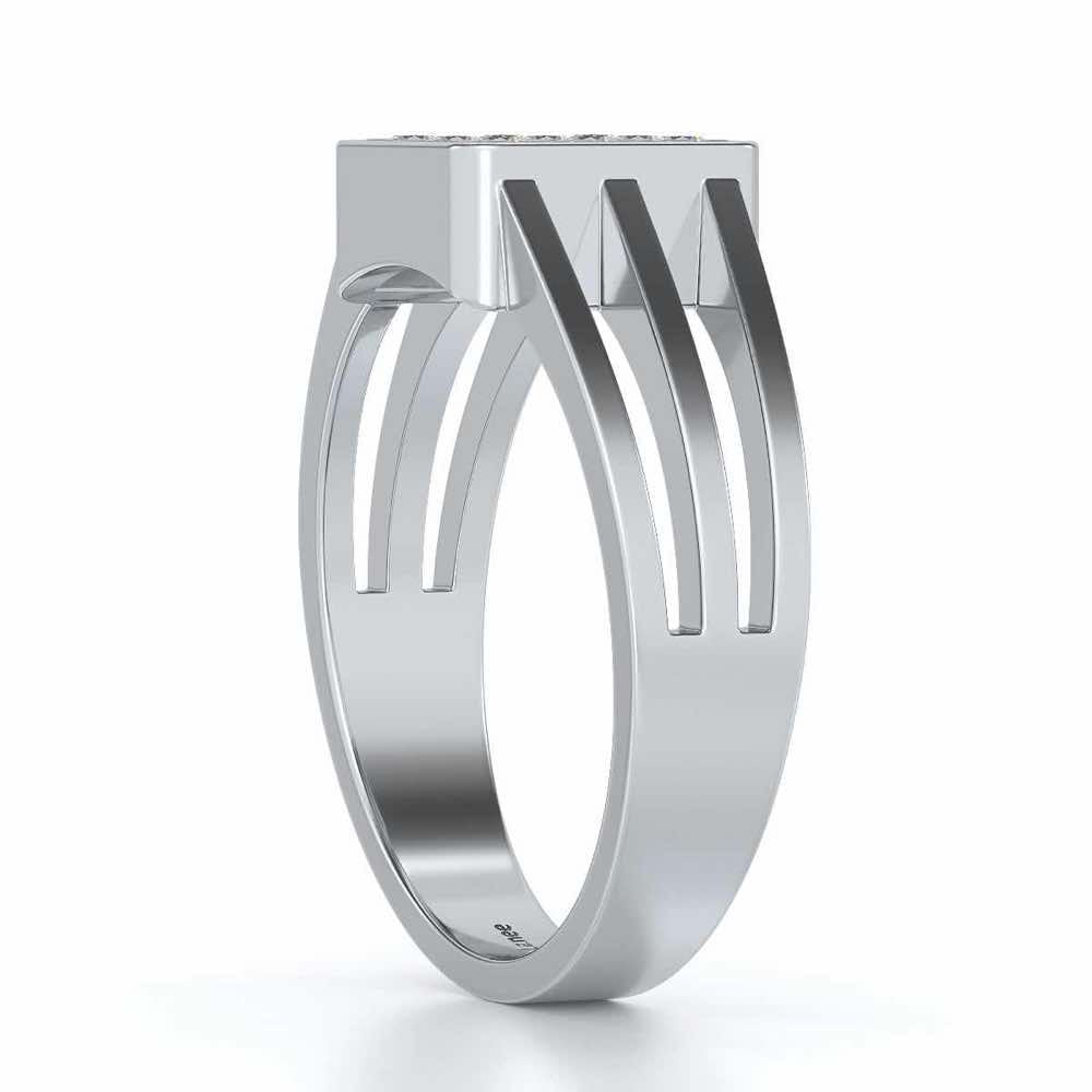 conclave Ring For Men - White Gold - Image 4