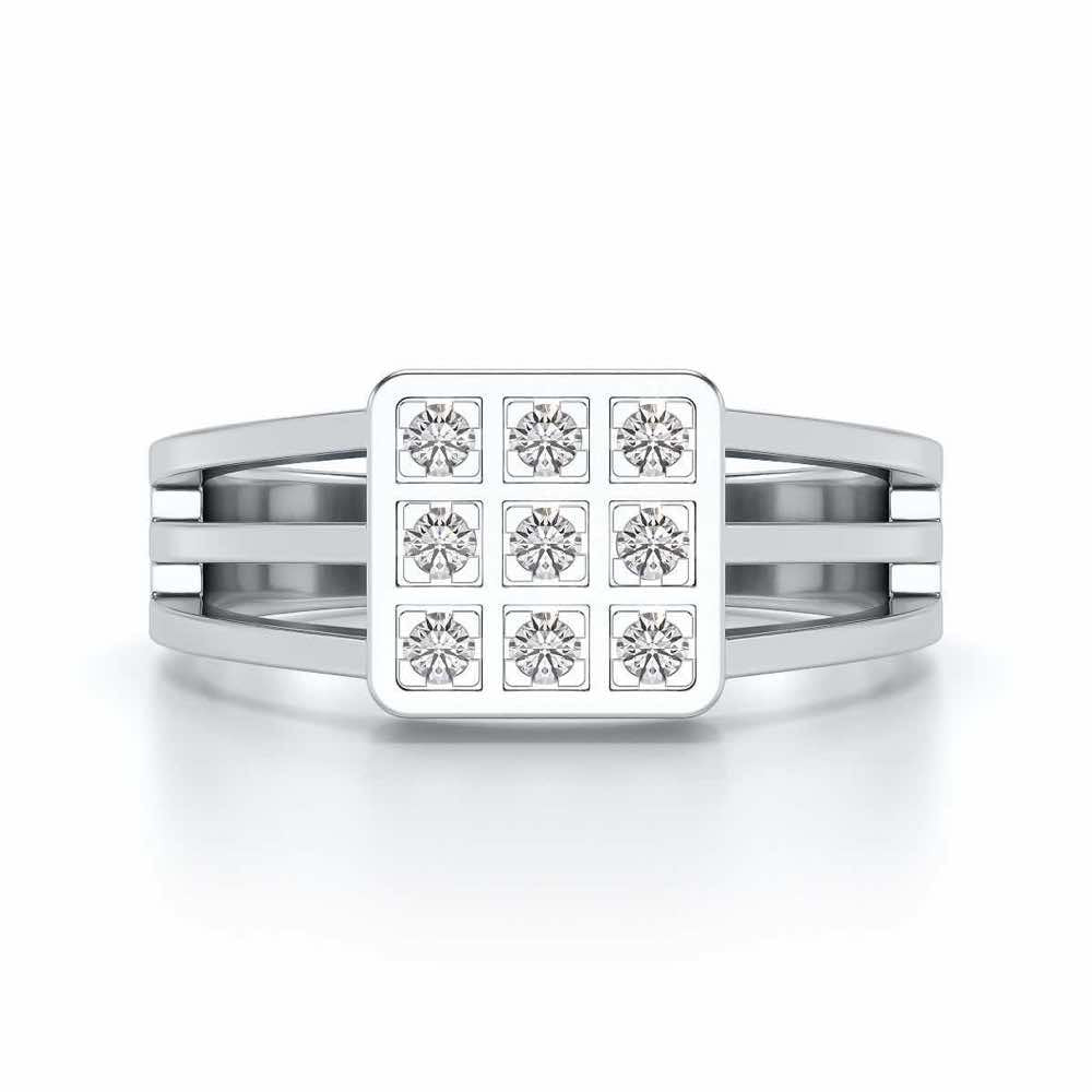 conclave Ring For Men - White Gold - Image 5
