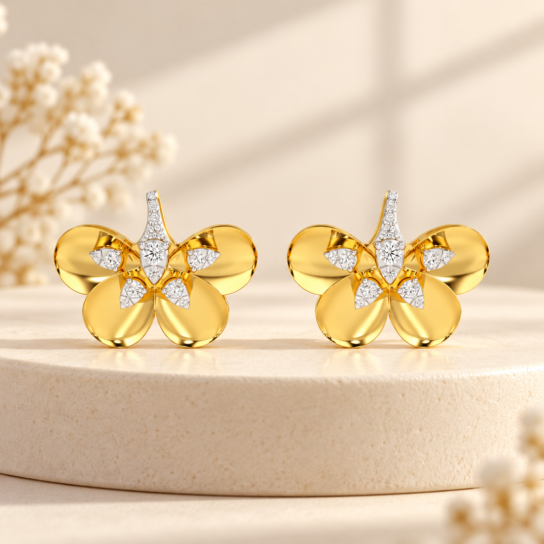 Dazzling Eclat Silver Earrings
