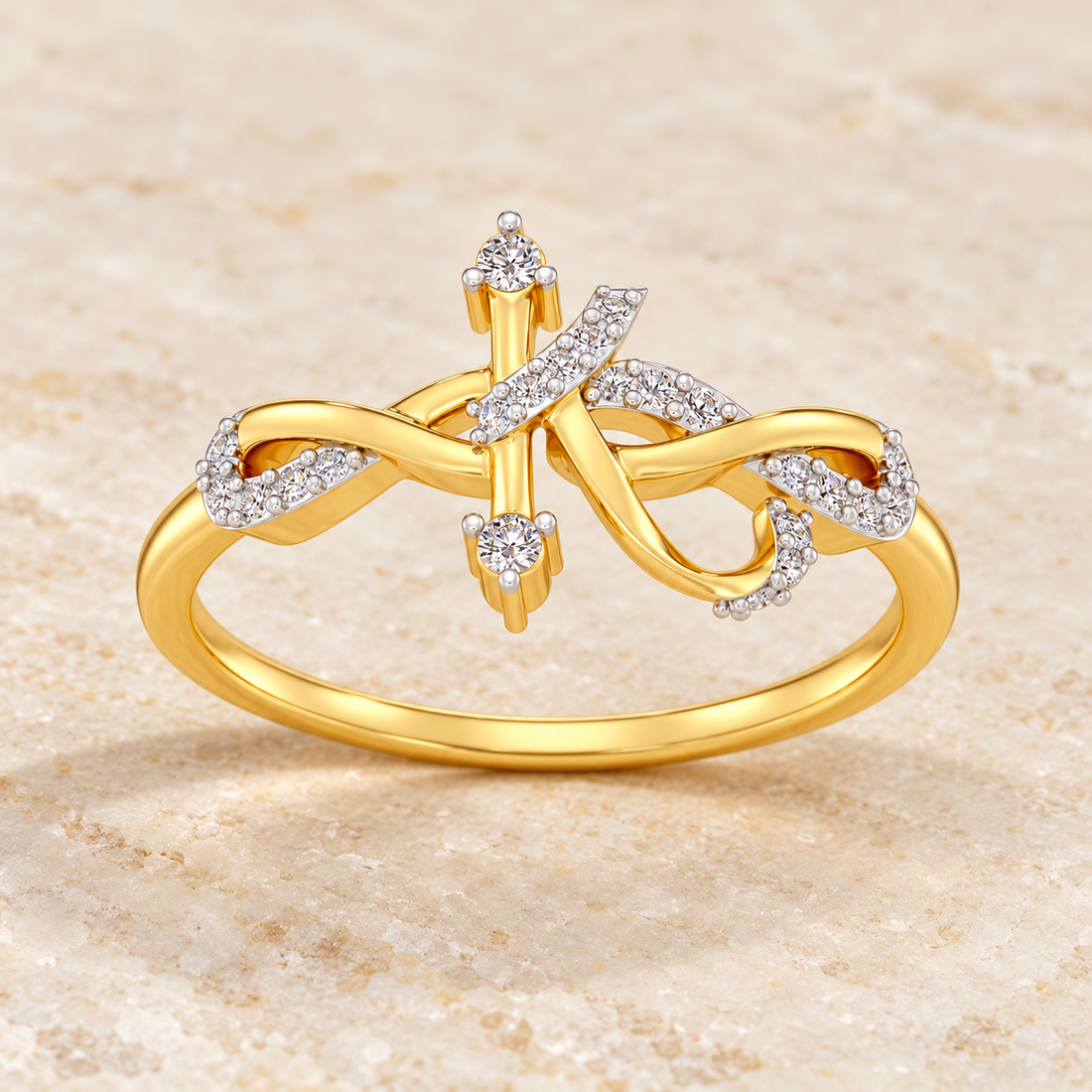 Dazzling K Silver Ring