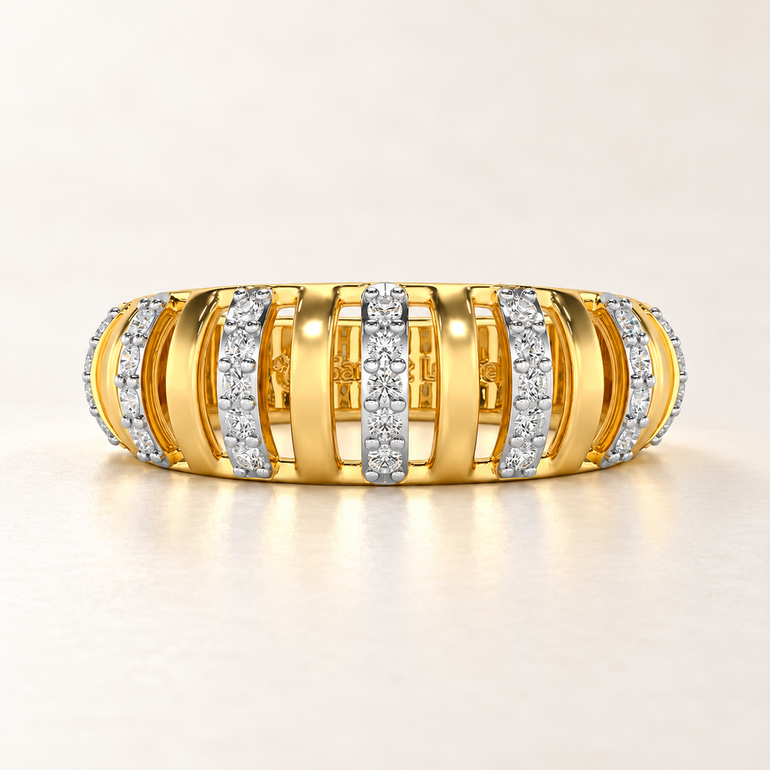 Decibel Shine Silver Band Ring