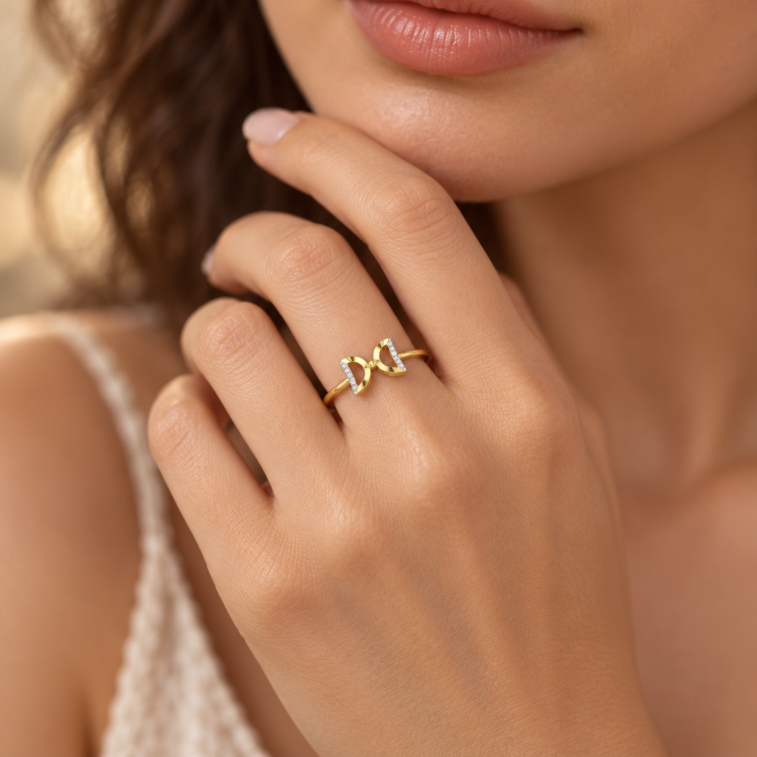 Delicate Knot Silver Ring
