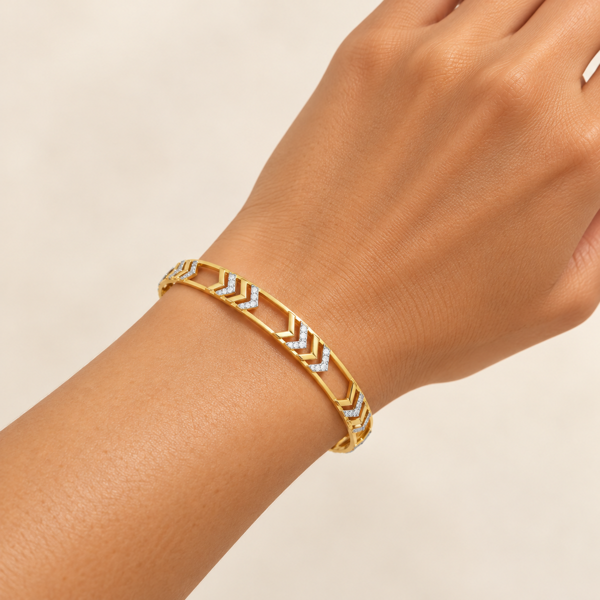 Direct Silver Bangles - Yellow Gold - Model